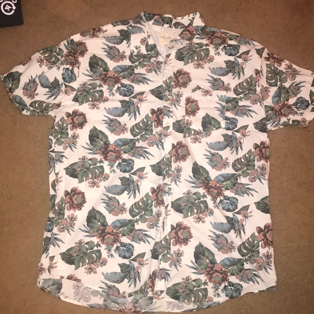 Floral button up shirt